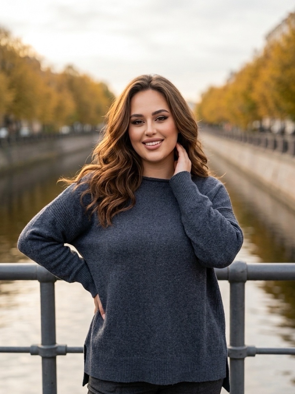 2349 - Addition Elle Dark Navy Knit Sweater